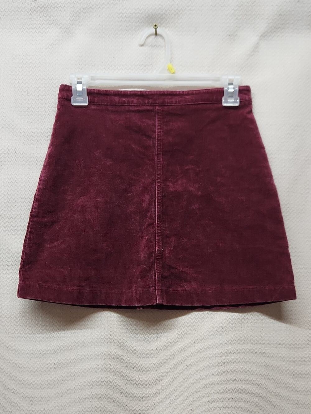 Forever 21 Burgundy Corduroy Mini Skirt